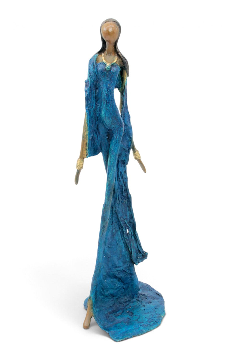 Bronze sans socle 55 cm bleu n°3 