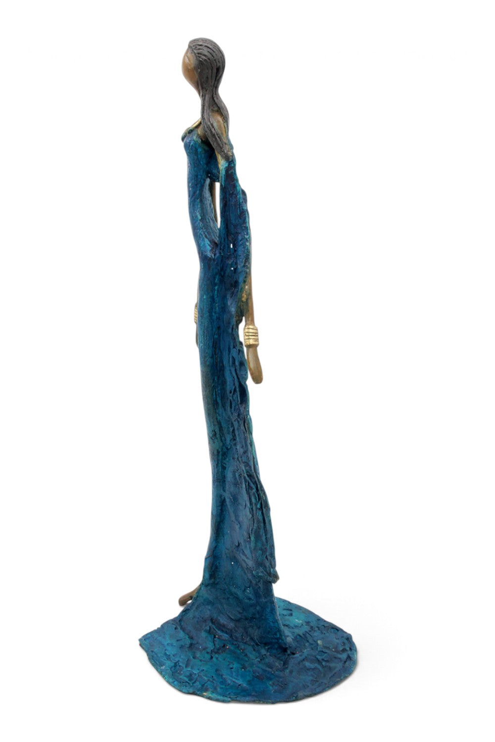 Bronze sans socle 55 cm bleu n°3 