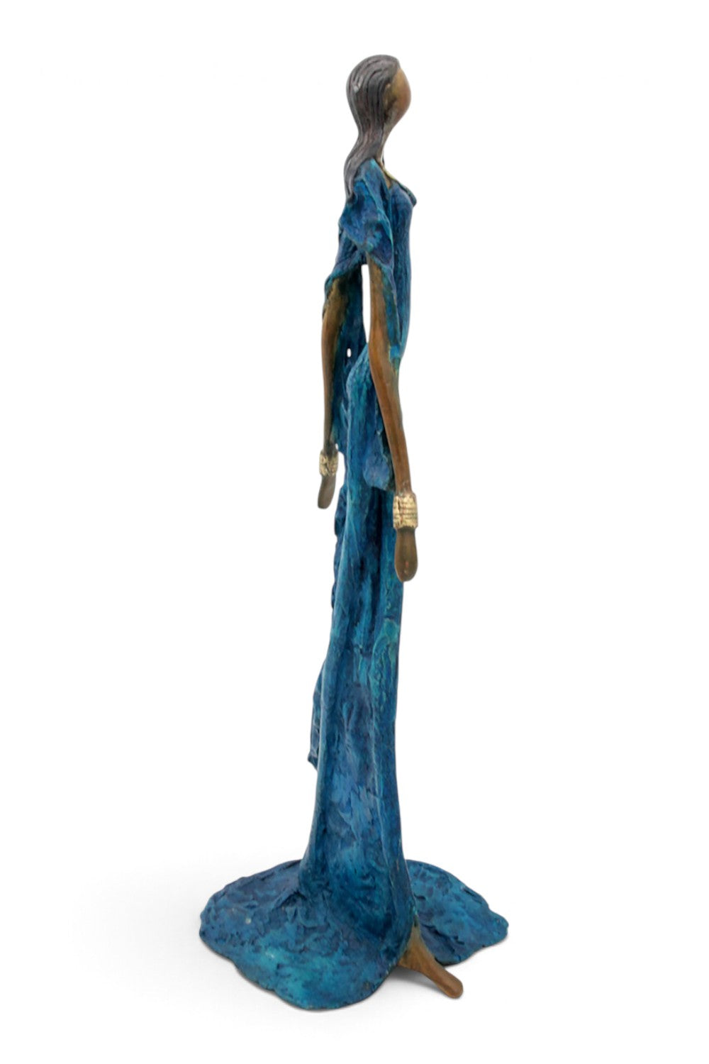 Bronze sans socle 55 cm bleu n°3 