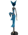 Bronze Issouf 70 cm bleu n°1 
