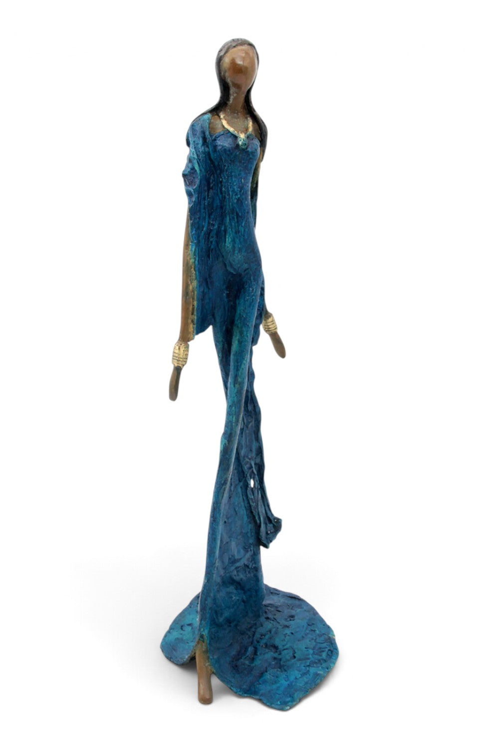 Bronze sans socle 55 cm bleu n°3 
