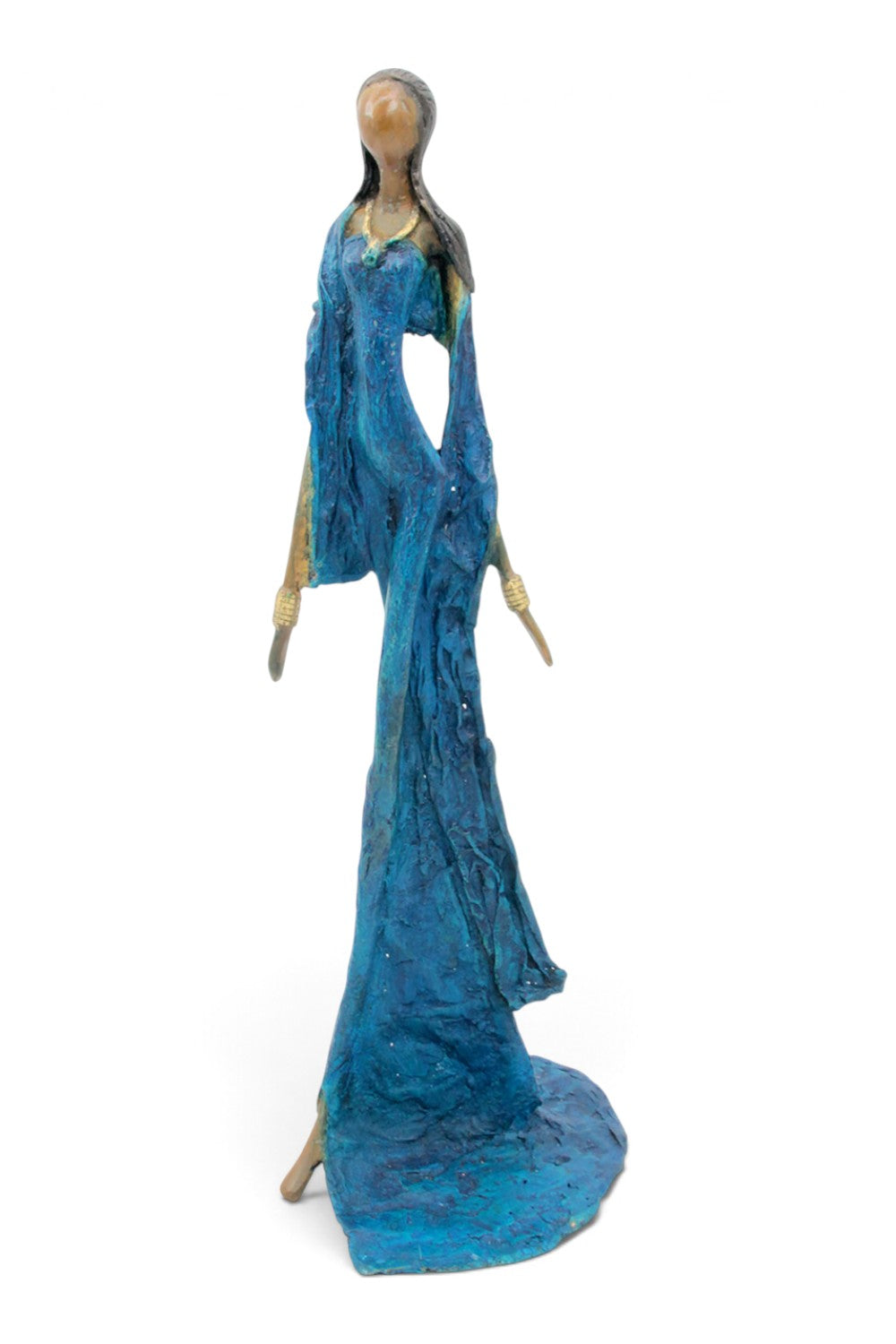 Bronze sans socle 55 cm bleu n°3 