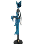 Bronze Issouf 70 cm bleu n°1 
