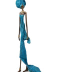Bronze sans socle 55 cm bleu n°4 
