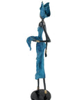 Bronze Issouf 70 cm bleu n°1 
