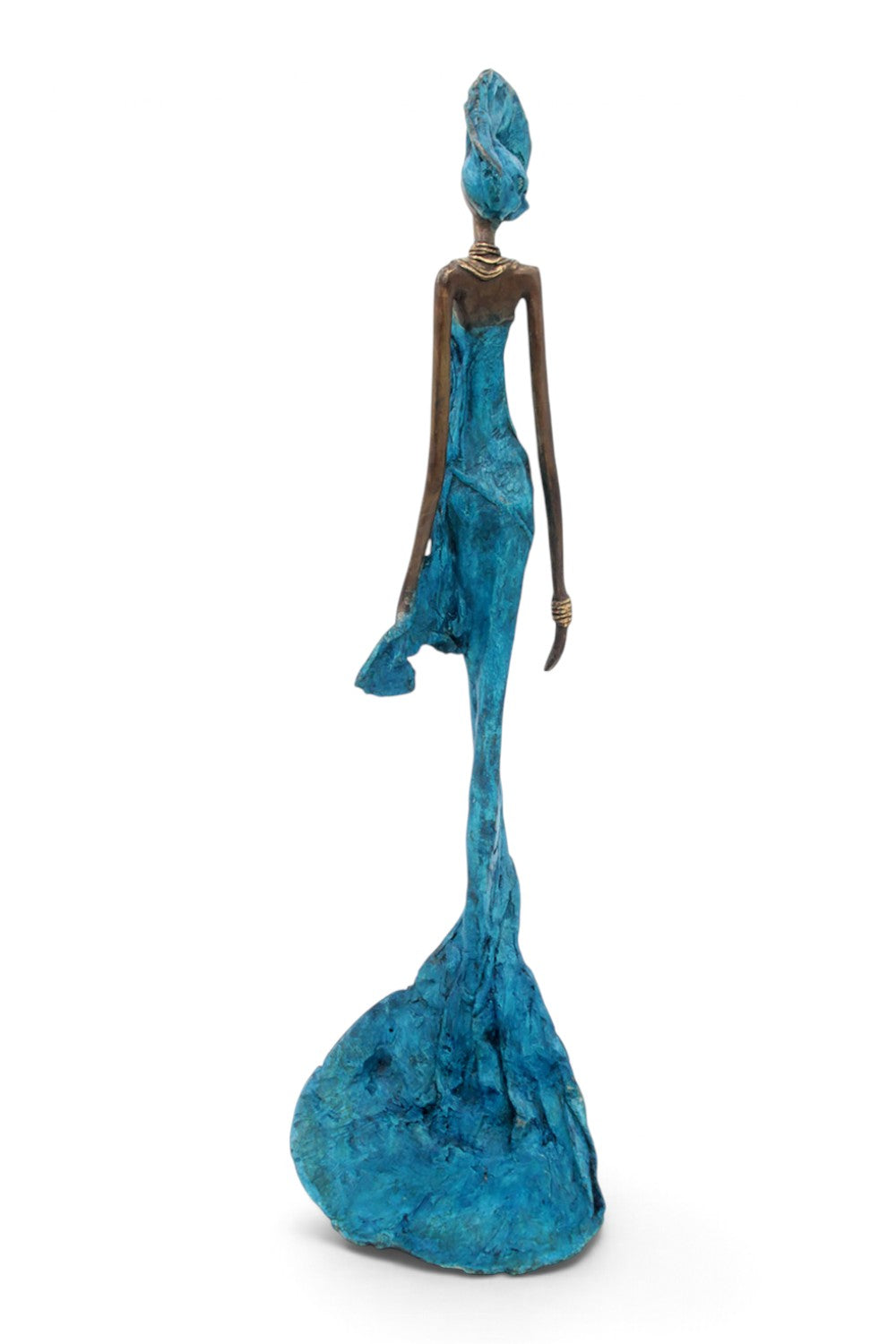 Bronze sans socle 55 cm bleu n°4 