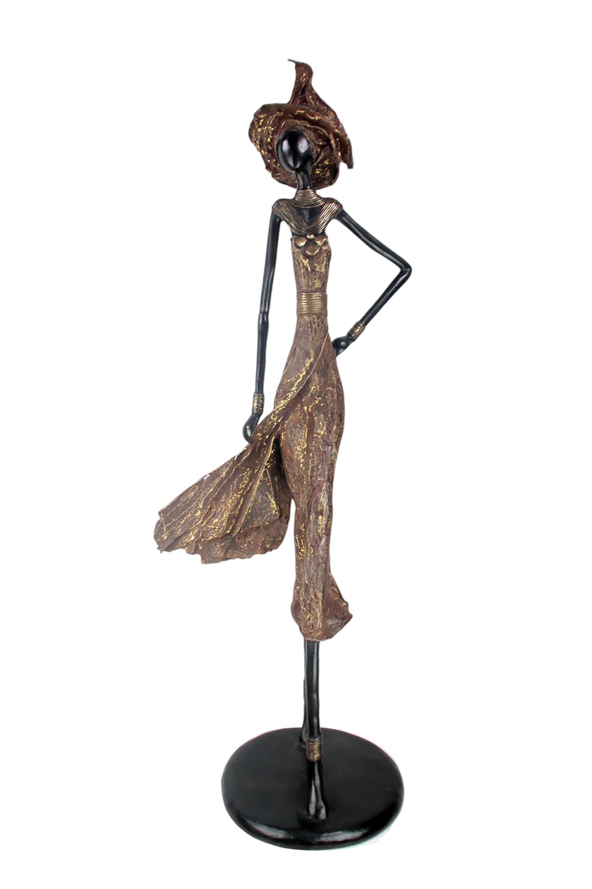 Bronze Issouf 130 cm marron n°1 Bronzes d'Afrique