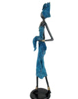 Bronze Issouf 70 cm bleu n°1 