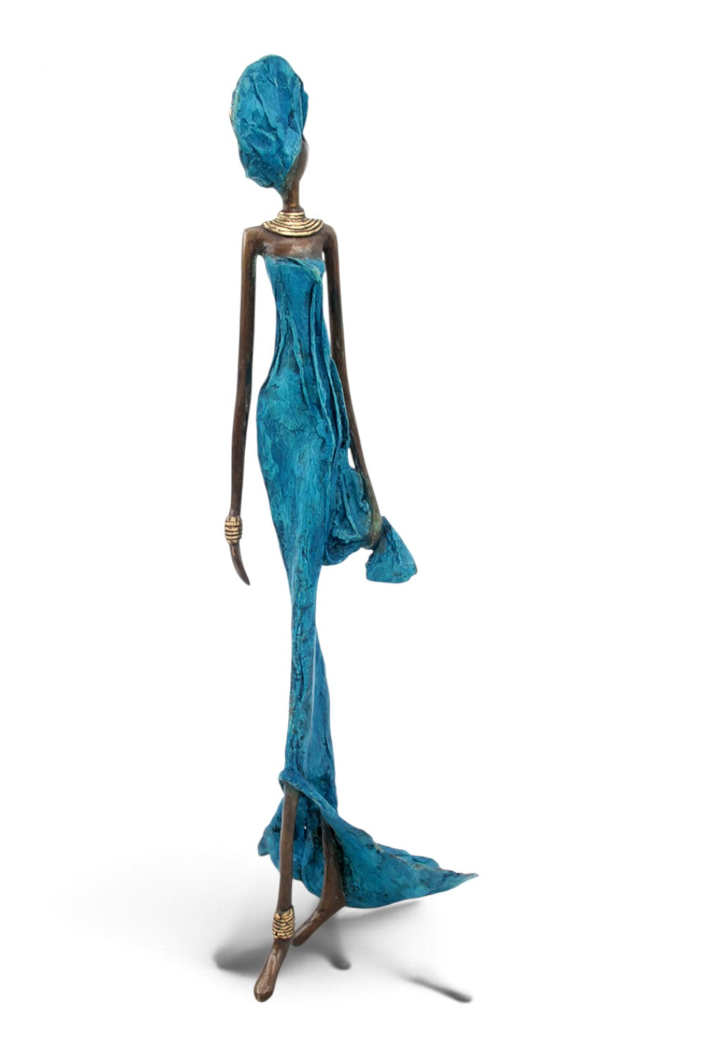Bronze sans socle 55 cm bleu n°4 