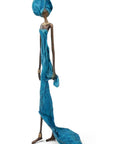 Bronze sans socle 55 cm bleu n°4 