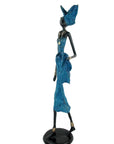 Bronze Issouf 70 cm bleu n°1 