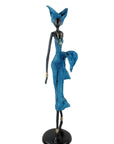 Bronze Issouf 70 cm bleu n°1 