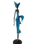 Bronze Issouf 70 cm bleu n°1 