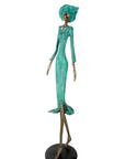 Bronze Issouf 120 cm vert n°1 Bronzes d'Afrique