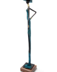 Bronze soclé 55 cm bleu n°1 
