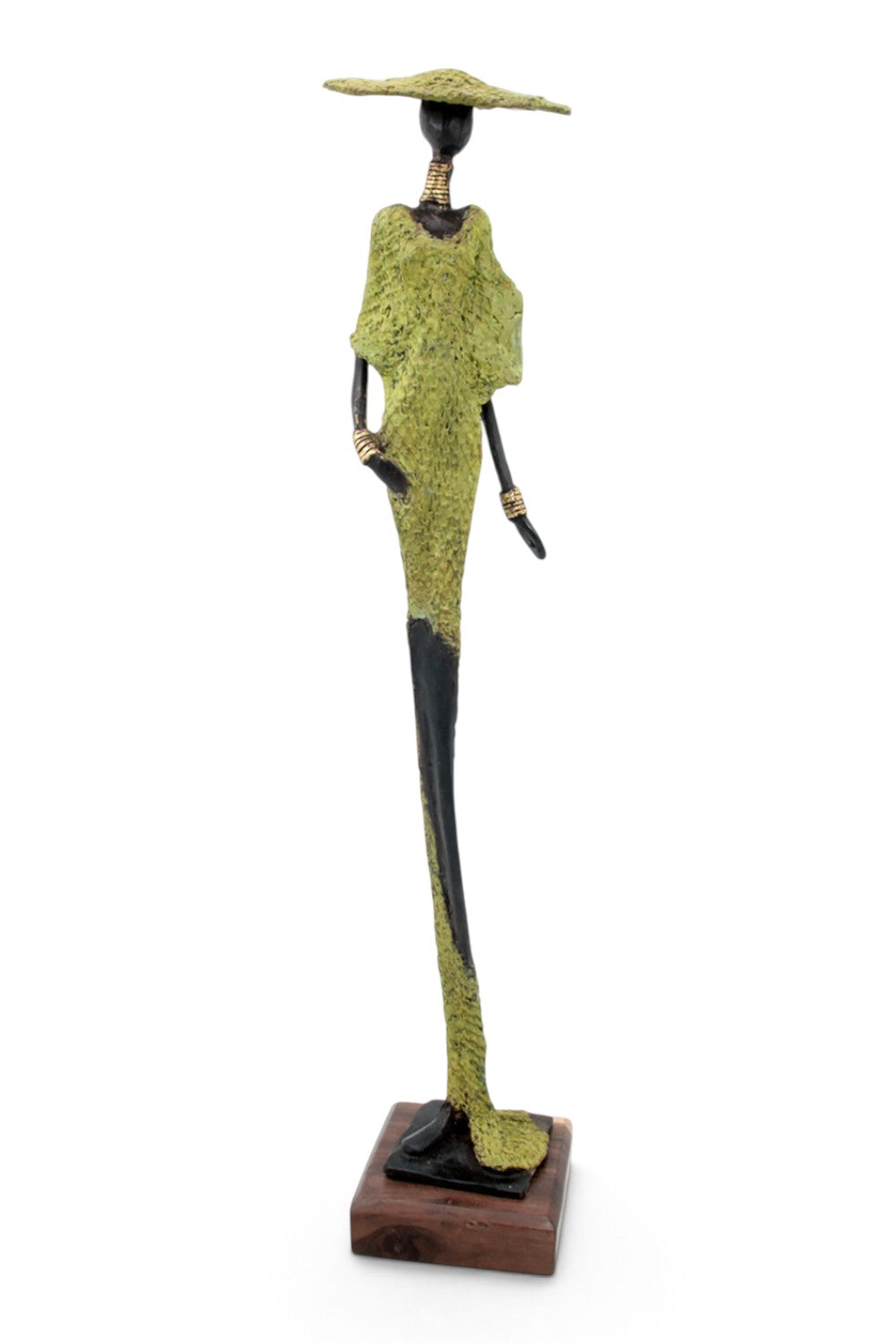 Bronze soclé 55 cm vert n°1 