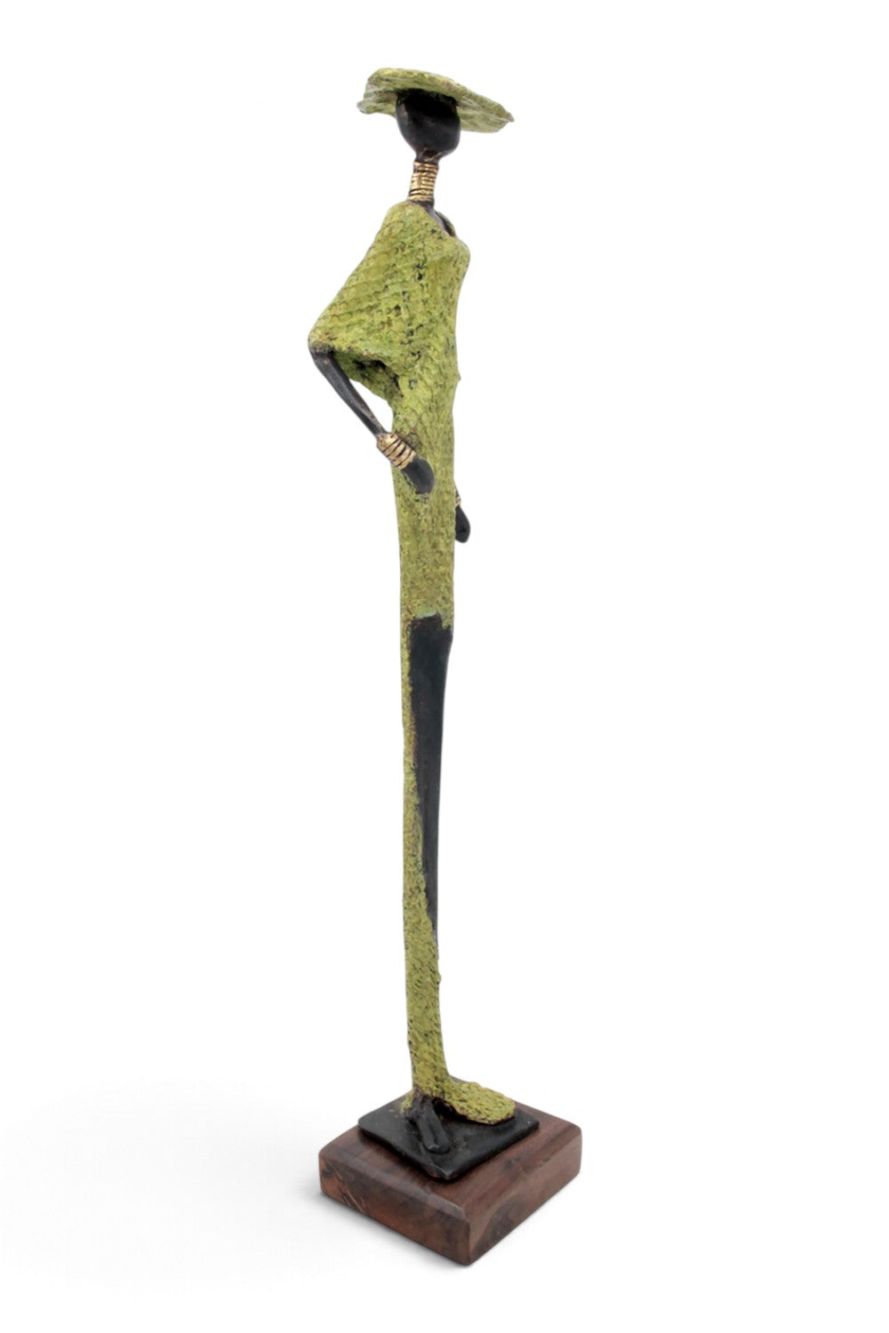 Bronze soclé 55 cm vert n°1 