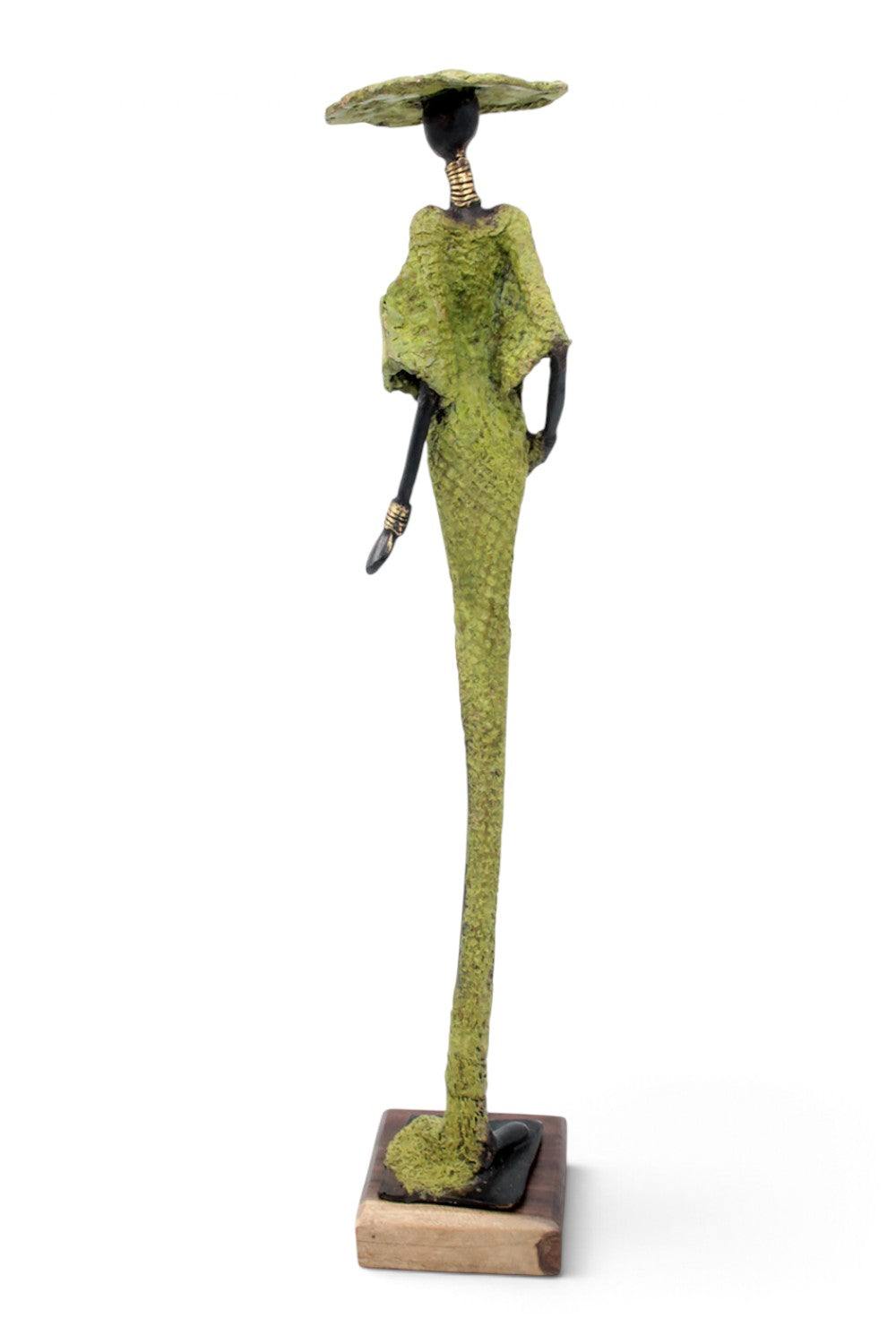 Bronze soclé 55 cm vert n°1 