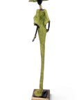 Bronze soclé 55 cm vert n°1 