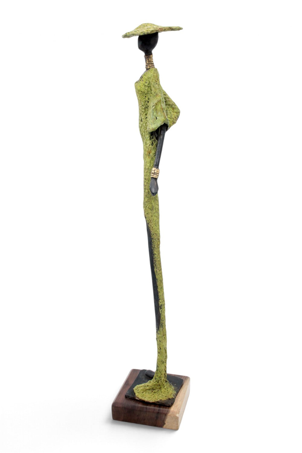 Bronze soclé 55 cm vert n°1 