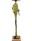 Bronze soclé 55 cm vert n°2 