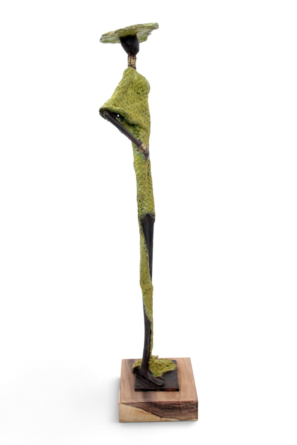 Bronze soclé 55 cm vert n°2 