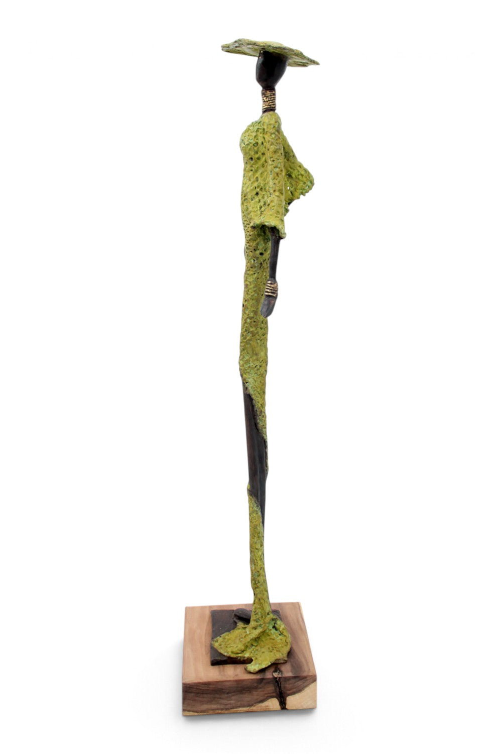 Bronze soclé 55 cm vert n°2 