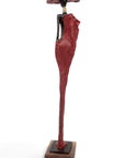 Bronze soclé 55 cm rouge n°1 