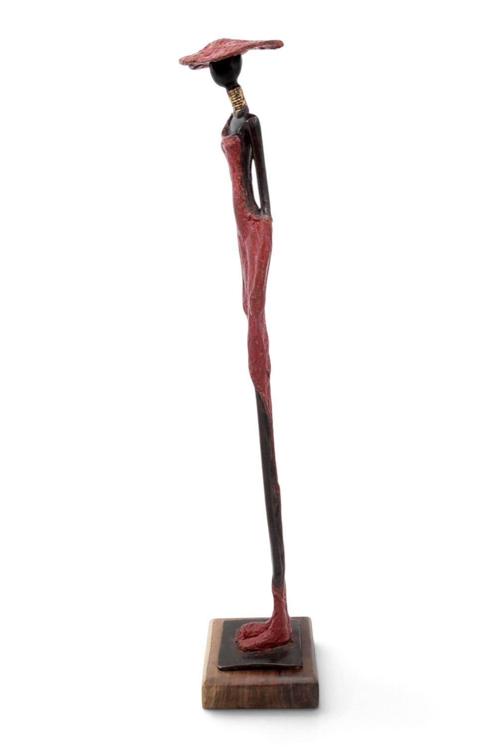 Bronze soclé 55 cm rouge n°1 