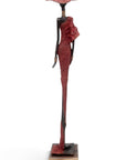 Bronze soclé 55 cm rouge n°2 
