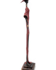 Bronze soclé 55 cm rouge n°2 
