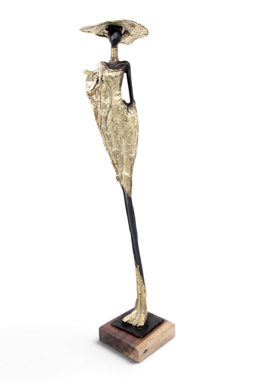 Bronze soclé 55 cm doré n°1 