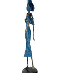 Bronze Issouf 80 cm bleu n°3 Bronzes d'Afrique