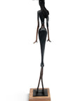 Bronze soclé 55 cm noir n°4 