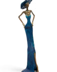 Bronze Issouf 55 cm bleu n°3 