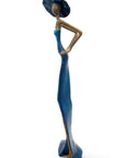 Bronze Issouf 55 cm bleu n°3 