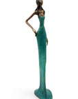 Bronze Issouf 55 cm bleu n°4 
