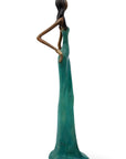 Bronze Issouf 55 cm bleu n°4 