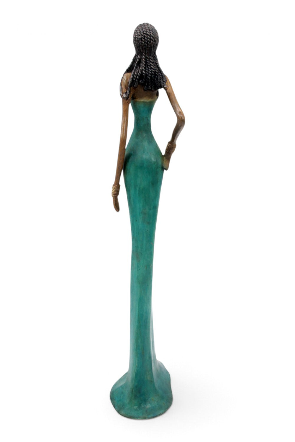 Bronze Issouf 55 cm bleu n°4 
