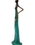 Bronze Issouf 55 cm bleu n°4 