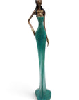 Bronze Issouf 55 cm bleu n°4 