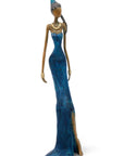 Bronze Issouf 55 cm bleu n°5 