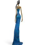 Bronze Issouf 55 cm bleu n°5 