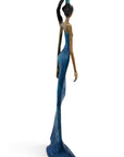 Bronze Issouf 55 cm bleu n°5 