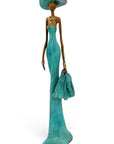 Bronze Issouf 55 cm bleu n°6 
