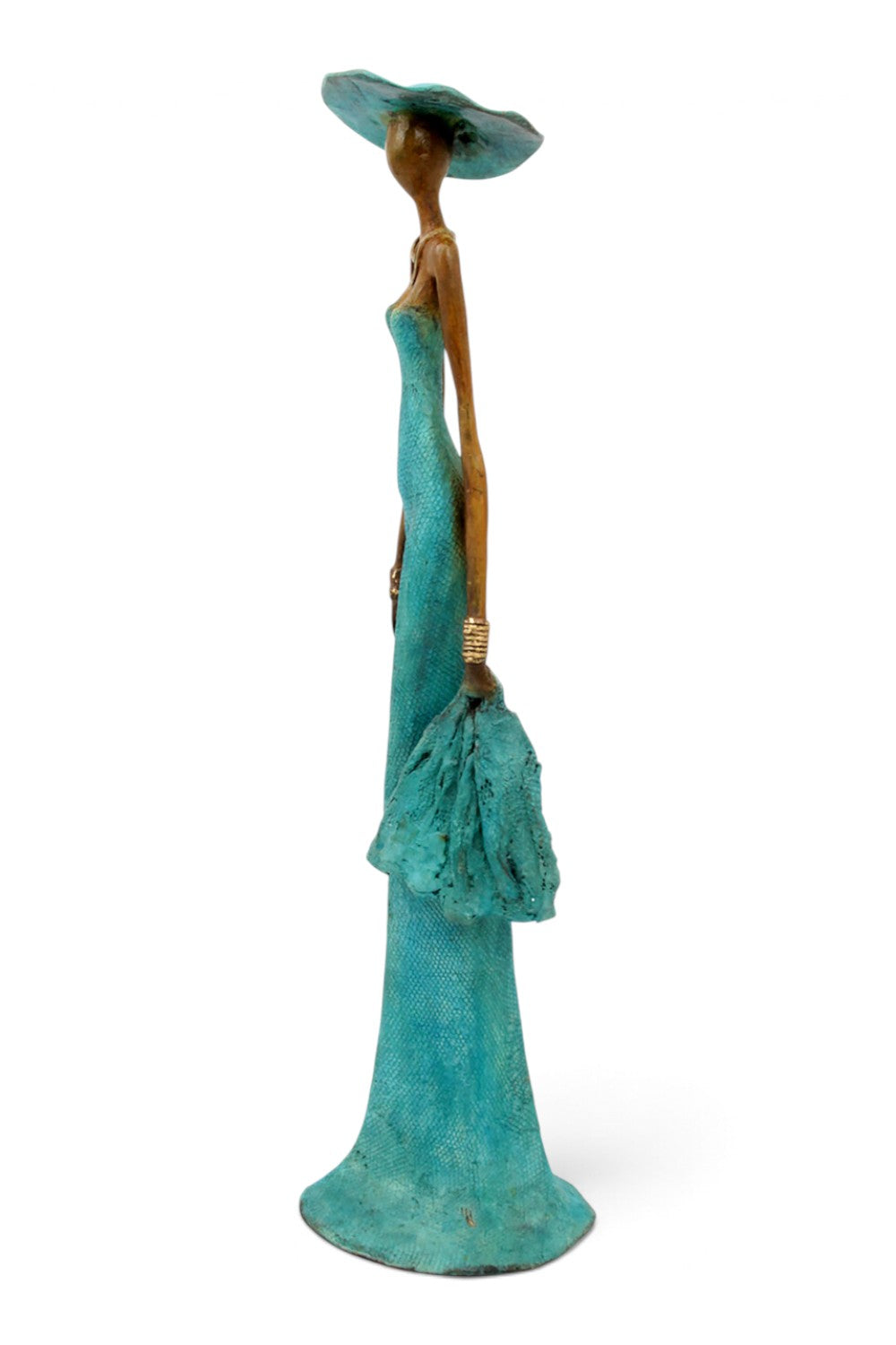Bronze Issouf 55 cm bleu n°6 