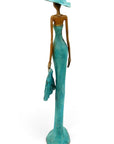 Bronze Issouf 55 cm bleu n°6 