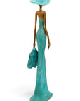 Bronze Issouf 55 cm bleu n°6 