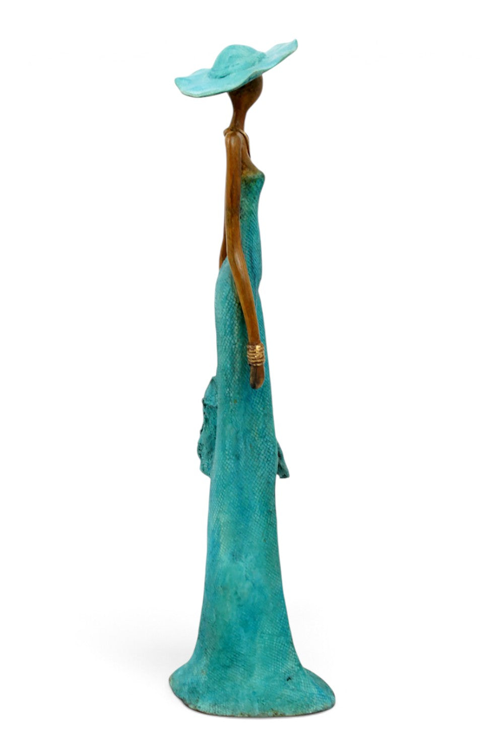 Bronze Issouf 55 cm bleu n°6 