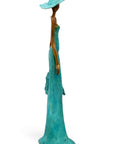 Bronze Issouf 55 cm bleu n°6 